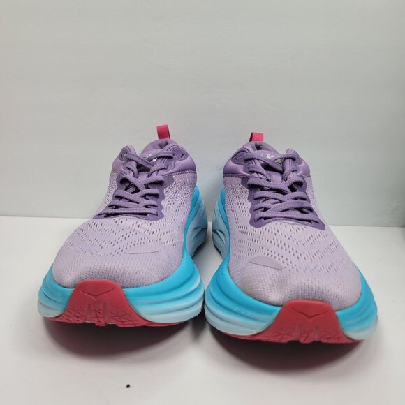 Hoka One One Bondi 8 Women's Purple Blue Running Shoes FE1223A US Size 8.5B - Picture 3 of 9